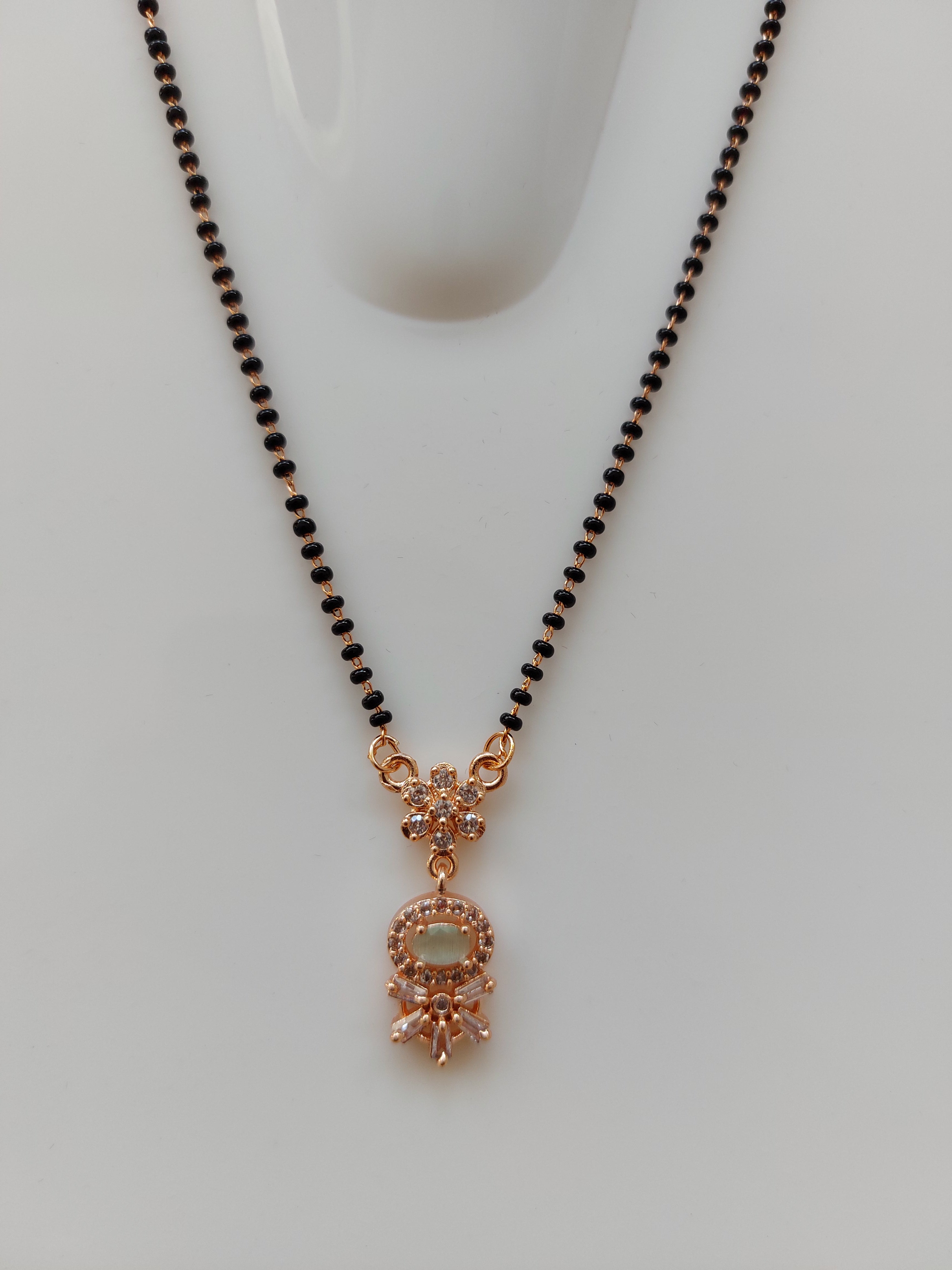 Beautiful Rose Gold AD Stone Mangalsutra 104