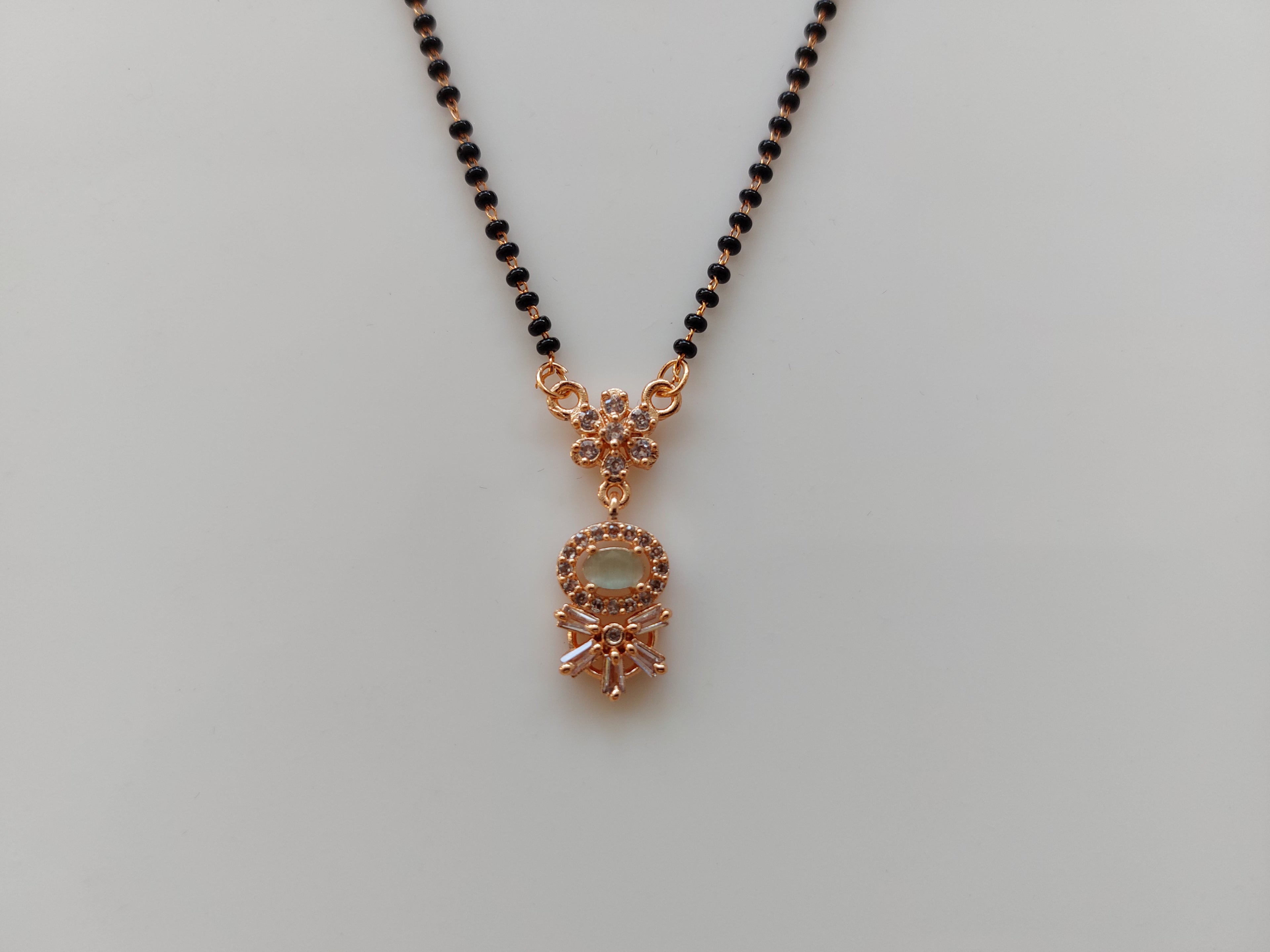 Beautiful Rose Gold AD Stone Mangalsutra 104 A