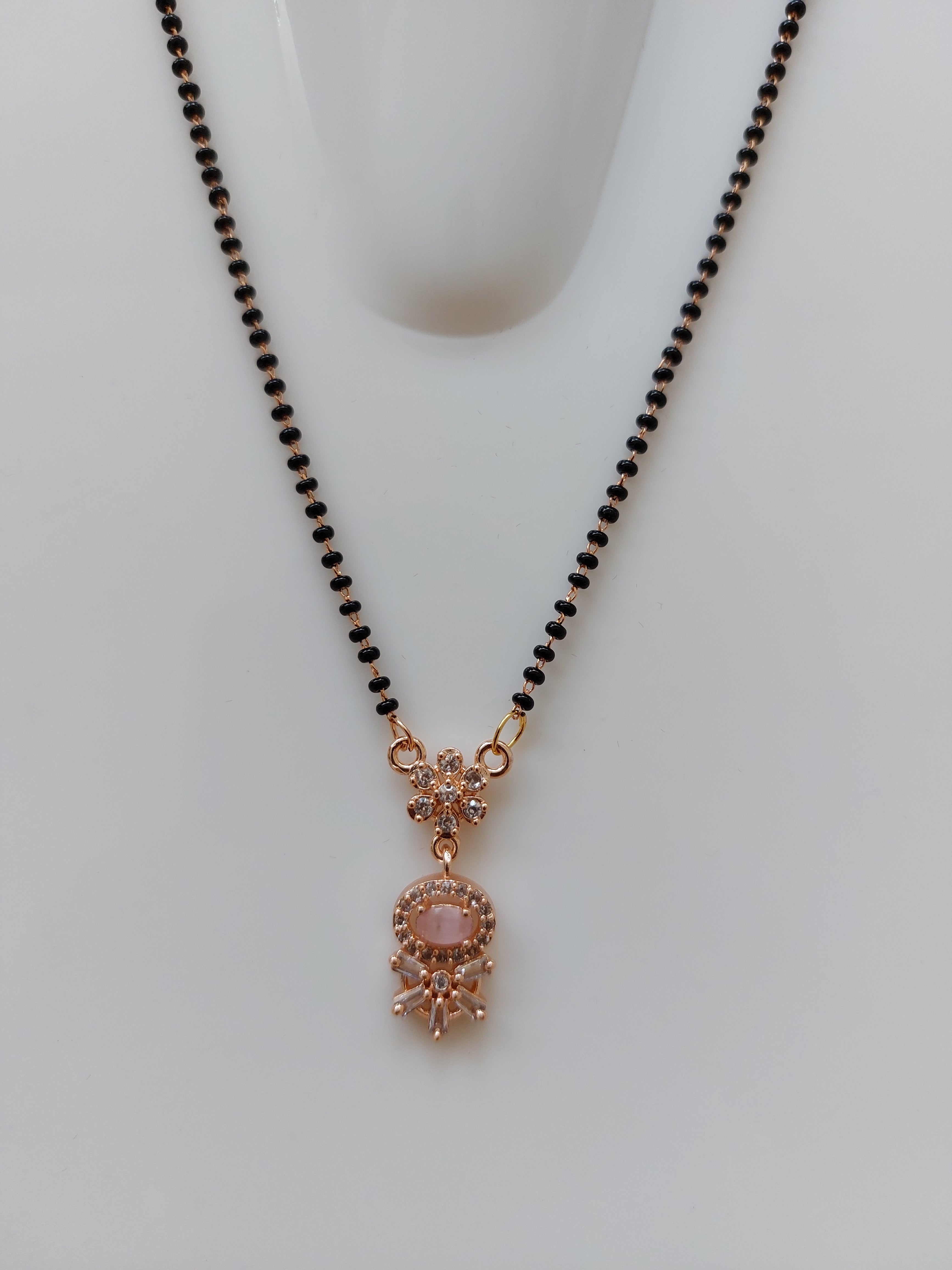 Beautiful Rose Gold AD Stone Mangalsutra 105 