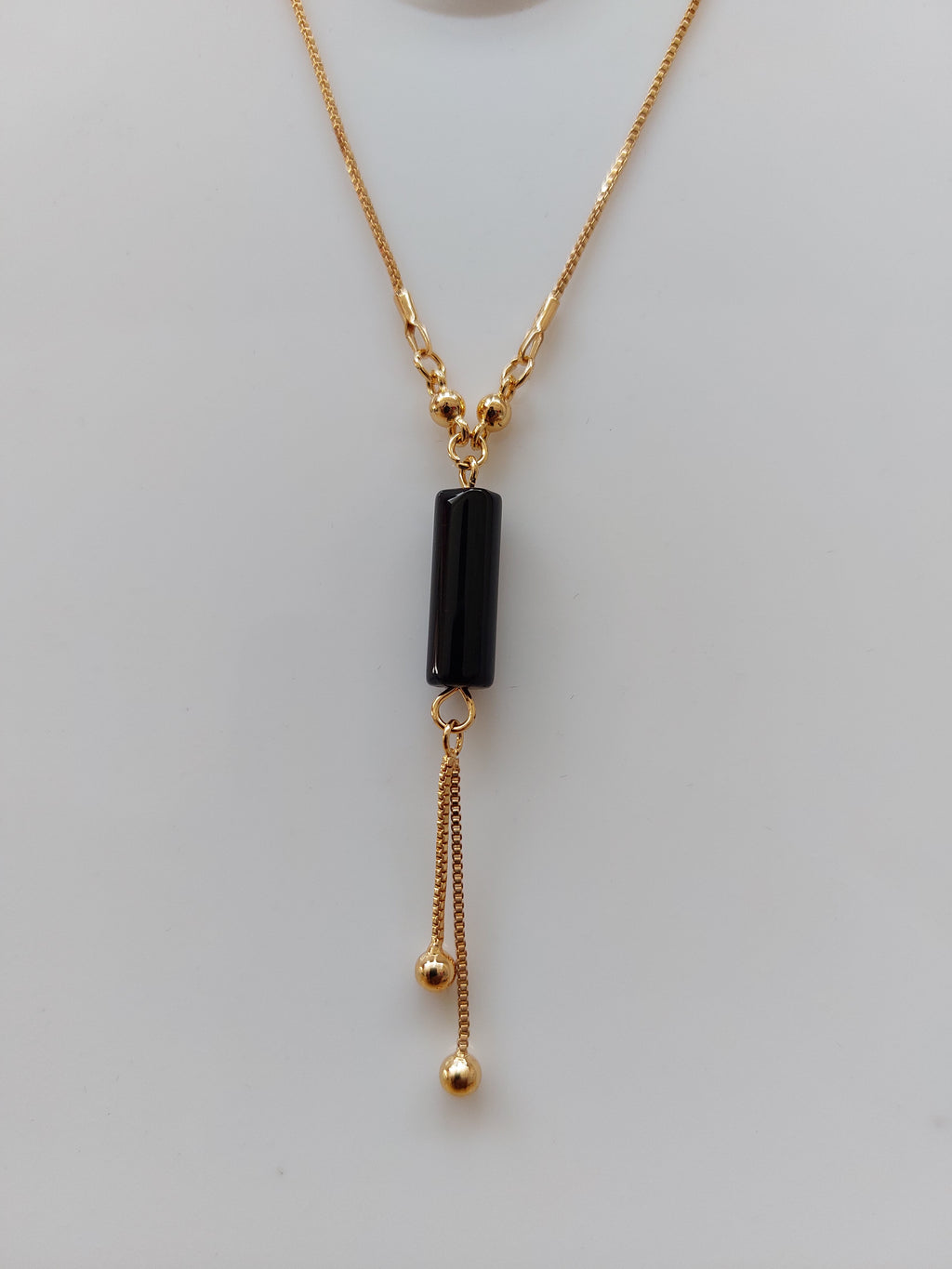 Crystal_Black_Cylindrical_Rose_Gold_Pendant