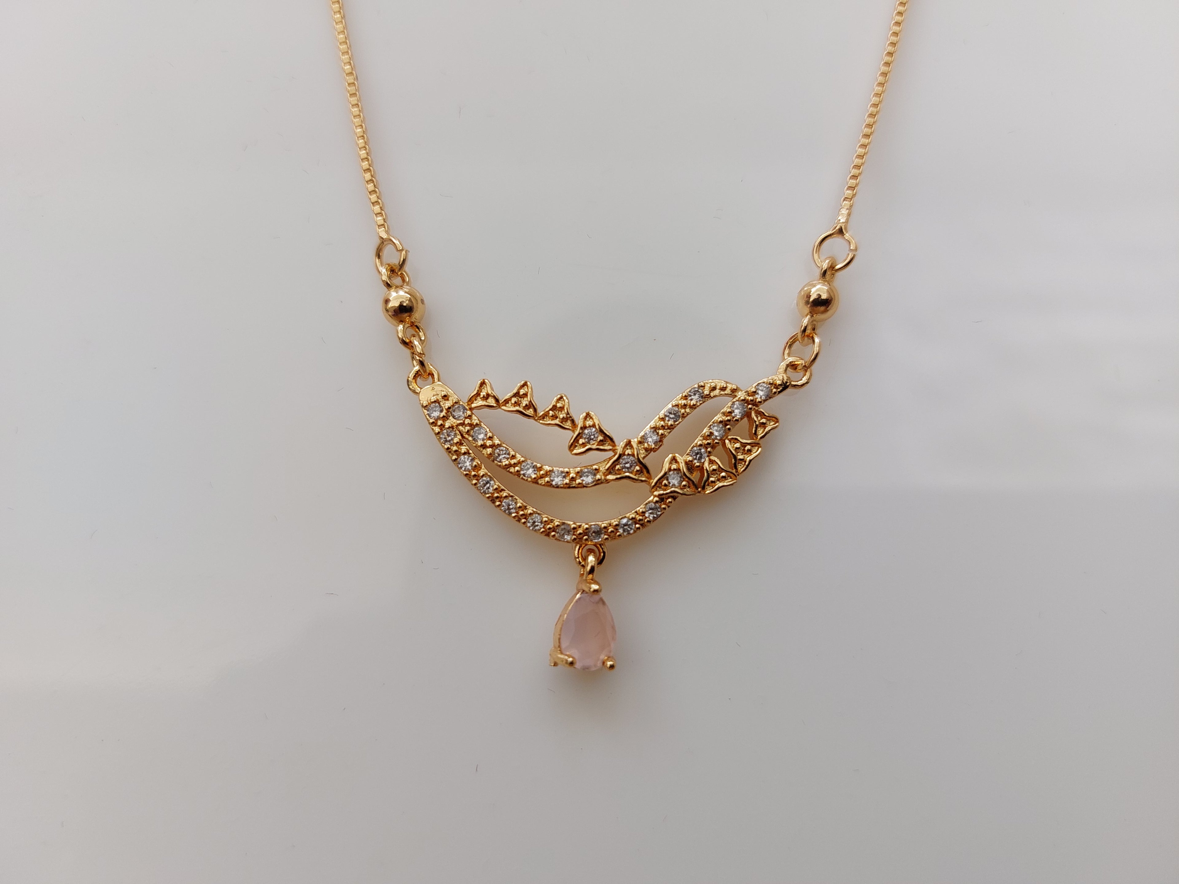 Designer_Rose_Gold_Pendant_with_baby_pink_drop_AD_stone
