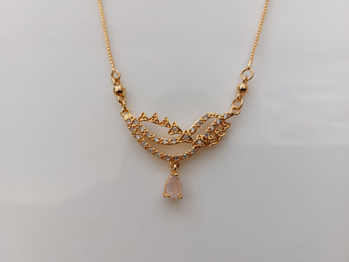 Designer_Rose_Gold_Pendant_with_baby_pink_drop_AD_stone