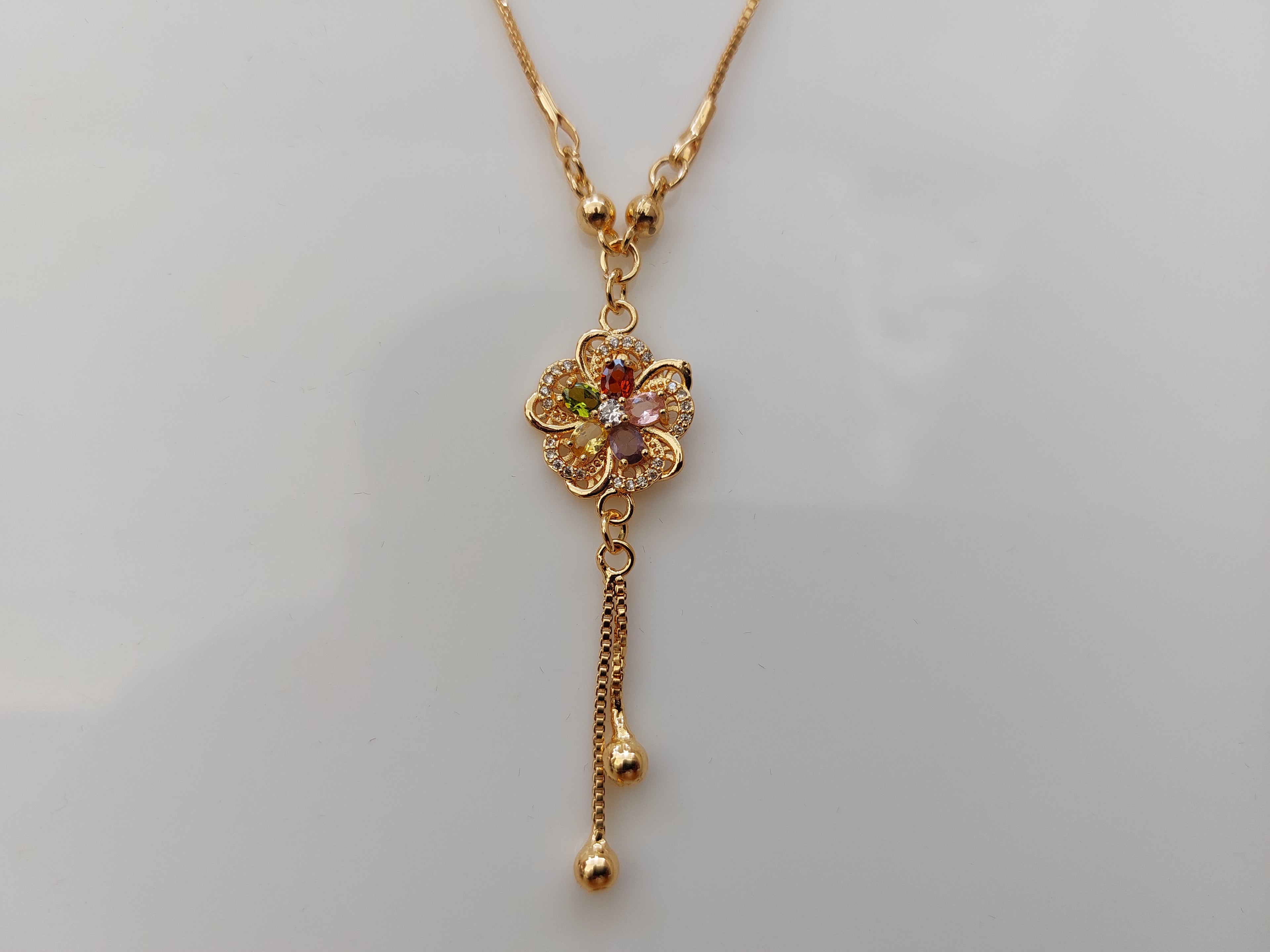 Flower Pendant Anti Tarnish A