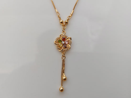 Flower Pendant Anti Tarnish A