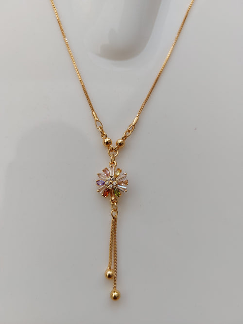Multi Stone FLower With Tube light AD stone