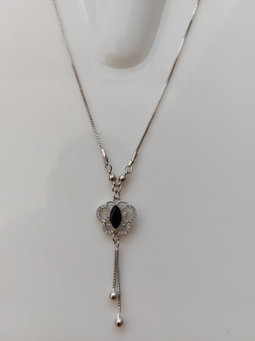Rhodium Polish Daily use AD Stone Pendant