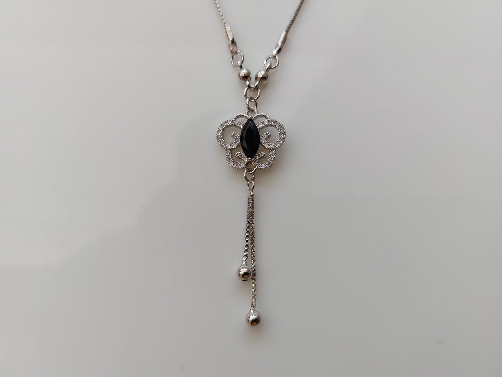 Rhodium Polish Daily use AD Stone Pendant A