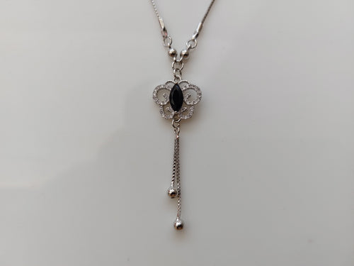 Rhodium Polish Daily use AD Stone Pendant A