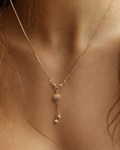 Rose Gold Ball Chain Pendant Necklace
