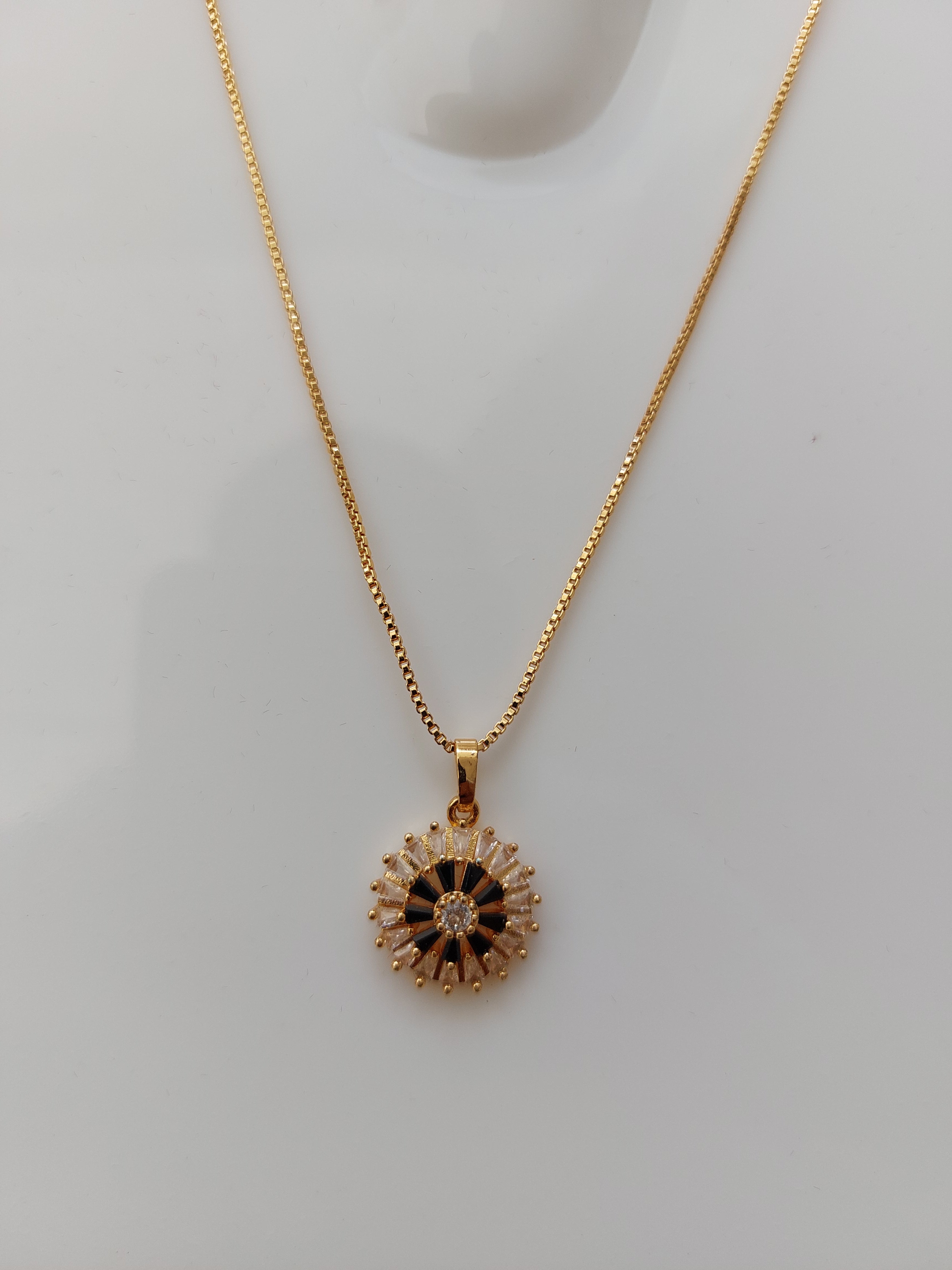Round TubeLight AD stone Pendant