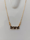 Triple Butterfly Black AD stone Rosegold