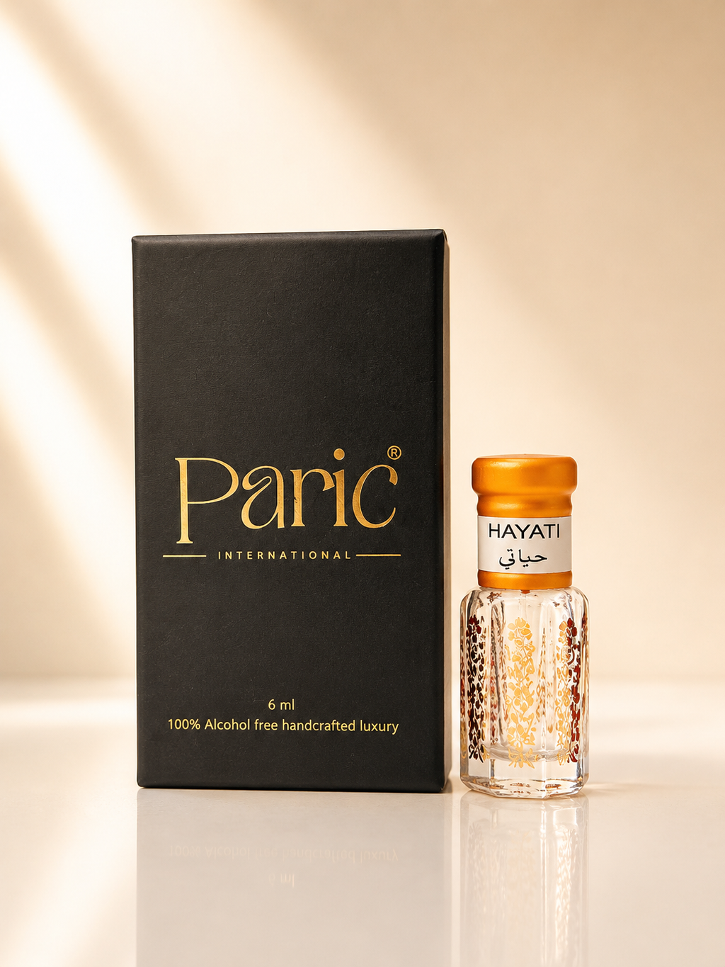 Hayati attar perfume featuring a premium long-lasting fragrance, luxury ittar for men and women, suitable for everyday wear and gifting.