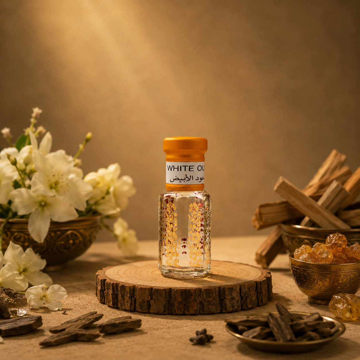 White Oudh attar perfume with a premium oud fragrance, long-lasting ittar for men and women, crafted for everyday luxury and special occasions.