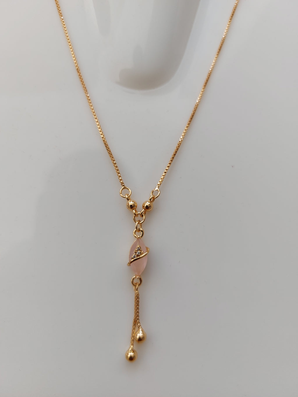 vesica piscis Shaped Pink AD stone