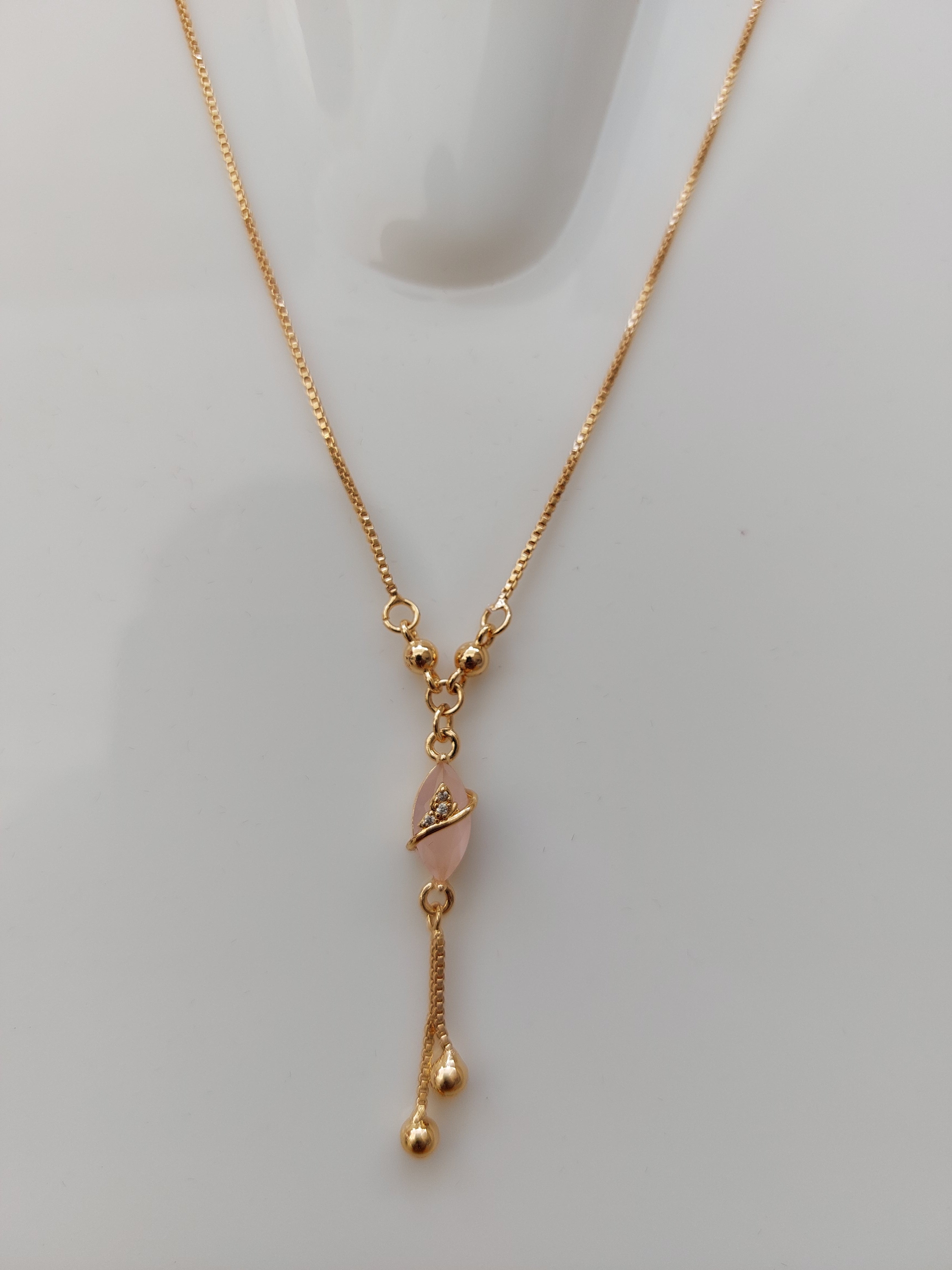 vesica piscis Shaped Pink AD stone